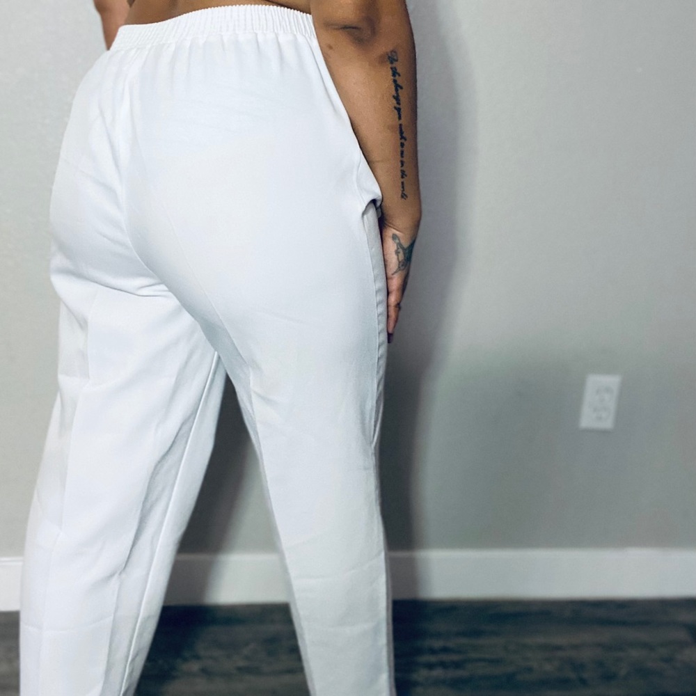 Vintage White 90s Business Pants